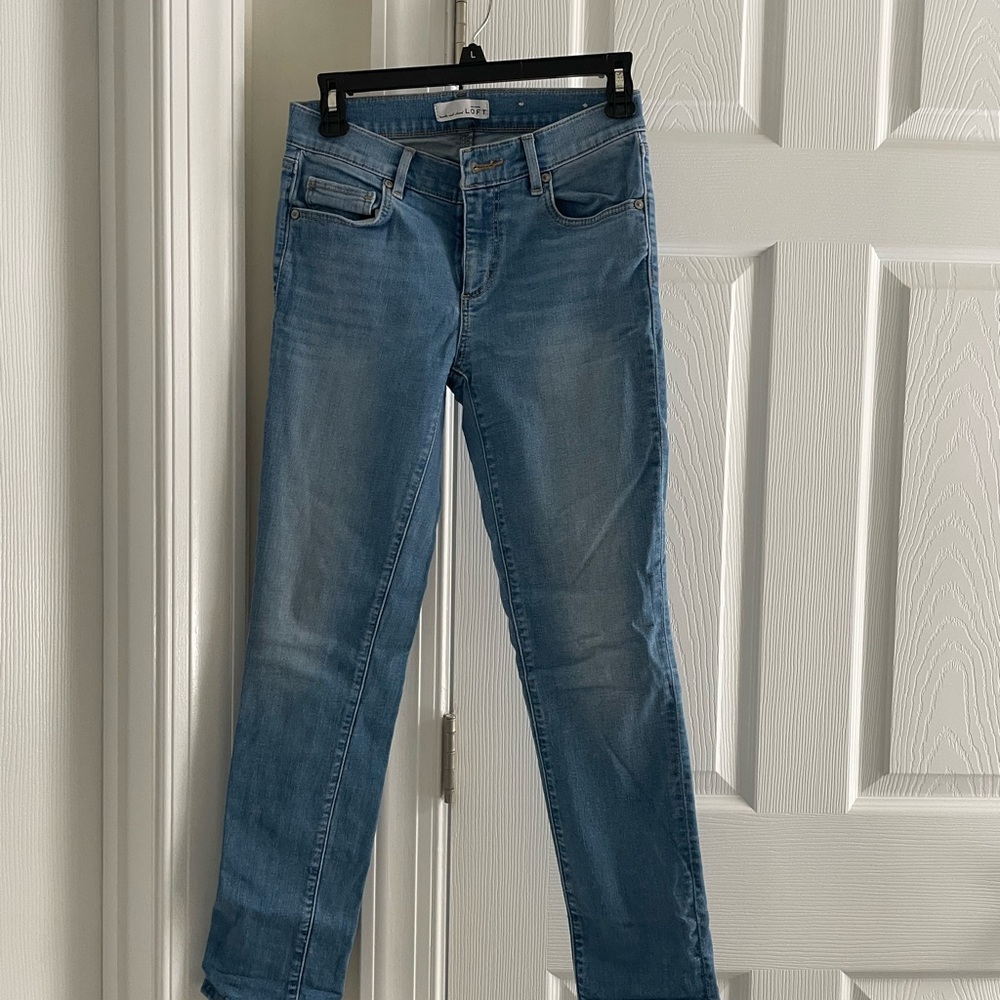 LOFT Women's Light Blue Skinny Jeans